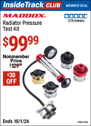 www.hfqpdb.com - MADDOX RADIATOR PRESSURE TEST KIT Lot No. 64758
