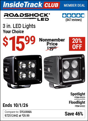 www.hfqpdb.com - ROADSHOCK 3 IN. LED LIGHT Lot No. 64323/64322