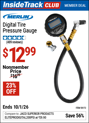 www.hfqpdb.com - MERLIN DIGITAL TIRE PRESSURE GAUGE Lot No. 58172