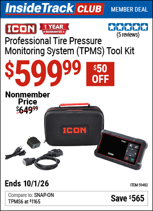 www.hfqpdb.com - ICON PROFESSIONAL TIRE PRESSURE MONITORING SYSTEM (TPMS) TOOL KIT Lot No. 59482