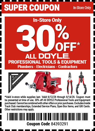 Harbor Freight 30 percent off coupon