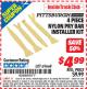 Harbor Freight ITC Coupon PITTSBURGH NYLON PRY BAR INSTALLER KIT, 4-PIECE Lot No. 63594 Expired: 7/31/15 - $4.99