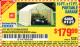 Harbor Freight Coupon COVERPRO 10 FT. X 17 FT. PORTABLE CAR CANOPY Lot No. 62860 Expired: 1/16/16 - $179.99