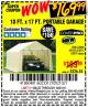 Harbor Freight Coupon COVERPRO 10 FT. X 17 FT. PORTABLE CAR CANOPY Lot No. 62860 Expired: 10/31/16 - $169.99