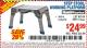 Harbor Freight Coupon HAUL-MASTER 18 IN. STEP STOOL WORKING PLATFORM Lot No. 66911 Expired: 8/12/15 - $24.99