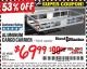 Harbor Freight Coupon HAUL-MASTER 500 LB. CAPACITY ALUMINUM CARGO CARRIER Lot No. 92655/60771 Expired: 3/31/15 - $69.99