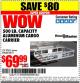 Harbor Freight Coupon HAUL-MASTER 500 LB. CAPACITY ALUMINUM CARGO CARRIER Lot No. 92655/60771 Expired: 4/5/15 - $69.99