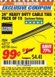 Harbor Freight ITC Coupon STOREHOUSE 24 IN. CABLE TIES, 10-PACK Lot No. 62720/66487 Expired: 7/31/17 - $0.99