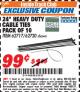 Harbor Freight ITC Coupon STOREHOUSE 24 IN. CABLE TIES, 10-PACK Lot No. 62720/66487 Expired: 10/31/17 - $0.99