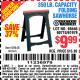 Harbor Freight Coupon CENTRAL MACHINERY 31 IN. PVC FOLDING SAWHORSE, 350 LB. CAPACITY Lot No. 61979 Expired: 5/2/15 - $9.99
