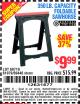 Harbor Freight Coupon CENTRAL MACHINERY 31 IN. PVC FOLDING SAWHORSE, 350 LB. CAPACITY Lot No. 61979 Expired: 9/5/15 - $9.99