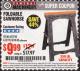 Harbor Freight Coupon CENTRAL MACHINERY 31 IN. PVC FOLDING SAWHORSE, 350 LB. CAPACITY Lot No. 61979 Expired: 2/28/17 - $9.99