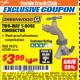 Harbor Freight ITC Coupon GREENWOOD TWO-WAY Y-HOSE CONNECTOR Lot No. 63148 Expired: 3/31/18 - $3.99