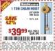 Harbor Freight Coupon HAUL-MASTER 1 TON MANUAL CHAIN HOIST Lot No. 996 Expired: 8/27/15 - $39.99