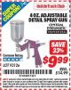Harbor Freight ITC Coupon CENTRAL PNEUMATIC 4 OZ. ADJUSTABLE DETAIL AIR SPRAY GUN, 0.6 MM NOZZLE Lot No. 92126 Expired: 2/28/15 - $9.99