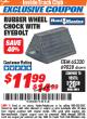 Harbor Freight ITC Coupon HAUL-MASTER WHEEL CHOCK WITH EYEBOLT Lot No. 69828 Expired: 3/31/18 - $11.99