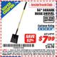 Harbor Freight ITC Coupon ONE STOP GARDENS 56 IN. SQUARE NOSE SHOVEL Lot No. 69791 Expired: 4/30/16 - $7.99