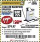 Harbor Freight Coupon GREENWOOD 4 GALLON BACKPACK SPRAYER Lot No. 63092/63036 Expired: 12/1/17 - $19.99