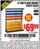 Harbor Freight Coupon STOREHOUSE 47-BIN FLOOR-MOUNT PARTS RACK Lot No. 95736/61166 Expired: 6/30/15 - $69.99