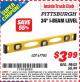 Harbor Freight ITC Coupon PITTSBURGH 24 IN. I-BEAM LEVEL Lot No. 67785 Expired: 3/31/15 - $3.99