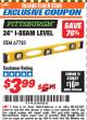 Harbor Freight ITC Coupon PITTSBURGH 24 IN. I-BEAM LEVEL Lot No. 67785 Expired: 3/31/18 - $3.99