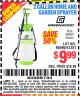 Harbor Freight Coupon GREENWOOD 2 GALLON HOME AND GARDEN SPRAYER Lot No. 95690/63134 Expired: 5/23/15 - $9.99
