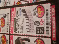 Harbor Freight Coupon PITTSBURGH 3/8 IN., 1/2 IN. DRIVE HEX SOCKET SET, 9-PIECE Lot No. 67880/67884 Expired: 8/31/18 - $9.99