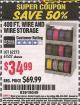 Harbor Freight Coupon STOREHOUSE 400 FT. WIRE SPOOL RACK Lot No. 61527 Expired: 9/30/15 - $34.99