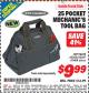 Harbor Freight ITC Coupon VOYAGER 25-POCKET MECHANICS TOOL BAG Lot No. 61468 Expired: 4/30/15 - $9.99